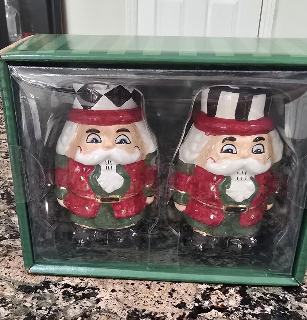 Brand New!! MC Inspired Nutcracker Salt & Pepper Shakers